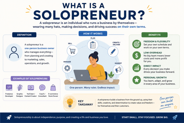 What Is a Solopreneur? The Complete Guide to Running a One-Person Business